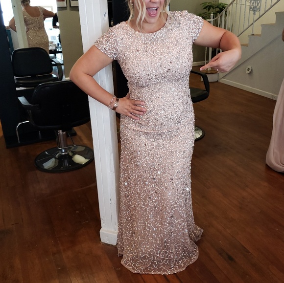 Adrianna Papell Dresses & Skirts - ADRIANNA PAPPELL BLUSH SEQUIN GOWN